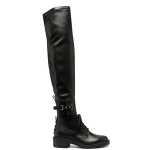 Valentino - NWT - Over the knee Rockstud combat boot - Size 38